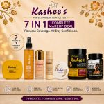Kashee's 7 In 1 Foundation, Fixer, Face Powder, Loose Powder, Hair Mask, Face Mask And Paint Stick Deal, Pack Of 7