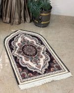 Vintage Persian Floral Arch Velvet Prayer Mat (70x115 cm) - Image 2
