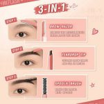 3 In 1 Eyebrow Pencil Brush And Razor Comfortable Use Smooth Application Compact Design For Daily Grooming Needs - Image 4