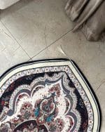Vintage Persian Floral Arch Velvet Prayer Mat (70x115 cm) - Image 3