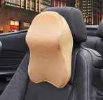 Universal Car Neck Seat Pillow – Soft Memory Foam Headrest (Beige & Black) - Image 5