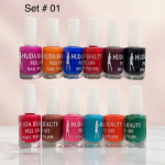 Huda Beauty Peel Off Nail Polish Set Of 6 Vibrant Colors Easy Removal Glossy Finish | Random Colour - Image 2