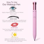 Eye ShadowLiner Combination 4 In 1 Makeup Pen Multifunctional Cosmetics Ballpoint Pens Waterproof Eyeliner Eyebrow Pencil Long lasting Highlighter Stick - Image 4