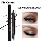 2 in 1 Winged Stamp Liquid Eyeliner Pencil Waterproof Fast Dry Lasting Black Eye Liner Pen | 2 in 1 Fit Colors Eyeliner For Girls | Eyeliner Pen  - Image 3