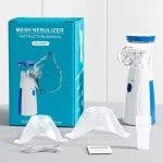 Portable mesh nebulizer respiratory inhaler