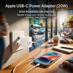 20W C To C PD 3 PIN Power Adapter For iPhone Fast Charger Adapter for iPhone and Compatible USB-C Devices - Image 5