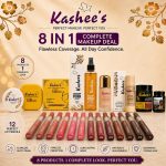 Kashee's All In 1 Foundation, Fixer, Face Powder, Loose Powder, 12 Pcs Lip Pencil Set, Hair Mask, Face Mask And Paint Stick Deal, Pack Of 8