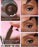 Huxibeauty Brow Fection Angled Brush And Dip Liquid Eyebrow Gel Pen For Daily Makeup Needs - Image 5