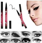 36H Waterproof Black Liquid Eyeliner Marker Pen – Long Lasting Smudge Proof Quick Dry Eye Liner | (Pack of 2) - Image 4