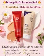 Flicka 2-in-1 Makeup Deal – Primer(60g) + Foundation(30g) Combo