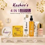 Kashee's 4 In 1 Foundation, Fixer, Face Powder And Loose Powder Deal, Pack Of 4