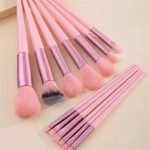 13 Pieces Soft Fluffy Makeup Brush Set - Cosmetics Brush Set - Makeup Brush Kit - Blush and Powder Brushes - Makeup Brushes for Foundation - Pink Color - Without Box