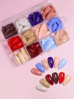 Reusable Fake Nails with Box – Beautiful Variety of Colors | Best Fake Nails For Girls ( Random Color Nails) - Image 2
